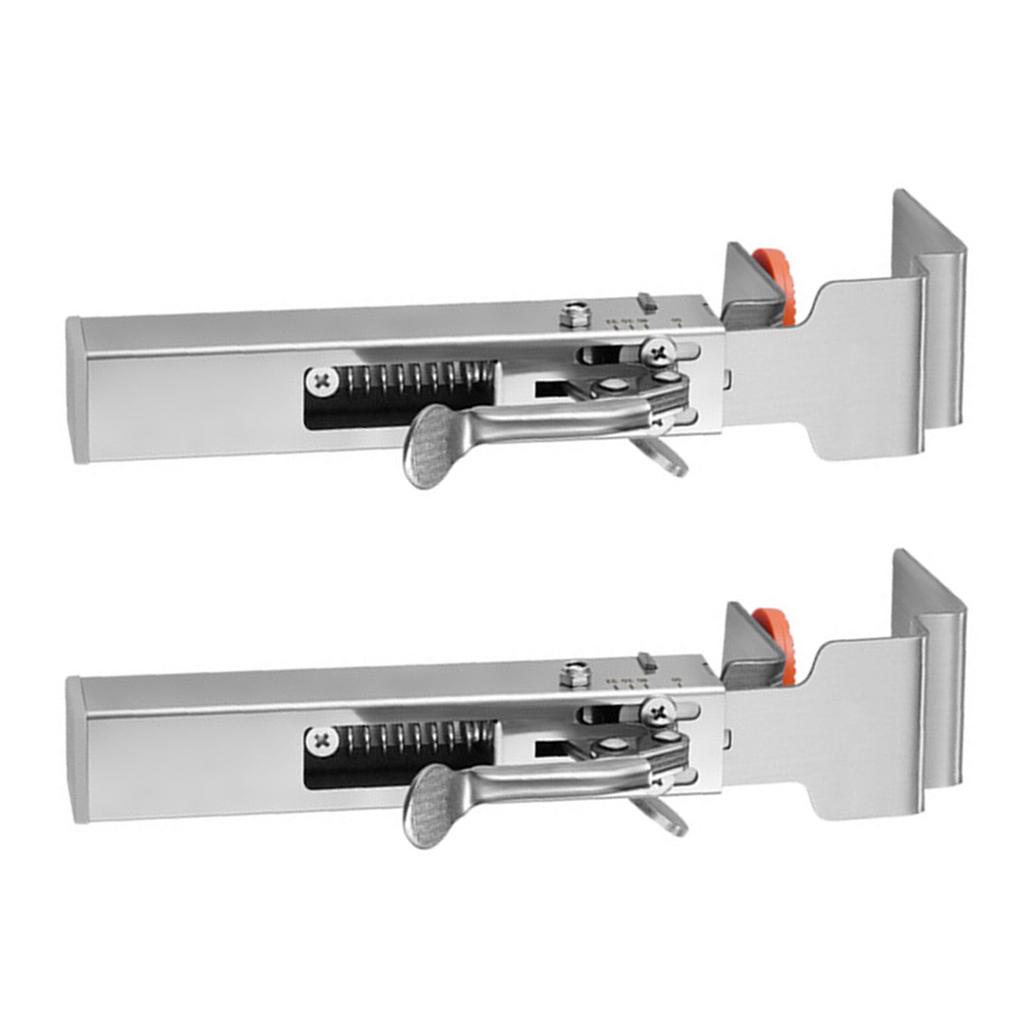 Adjustable Drawer Organizers Clamps Secure Grip Fixtures for Home and Office Use Sturdy Stainless Steel Materials