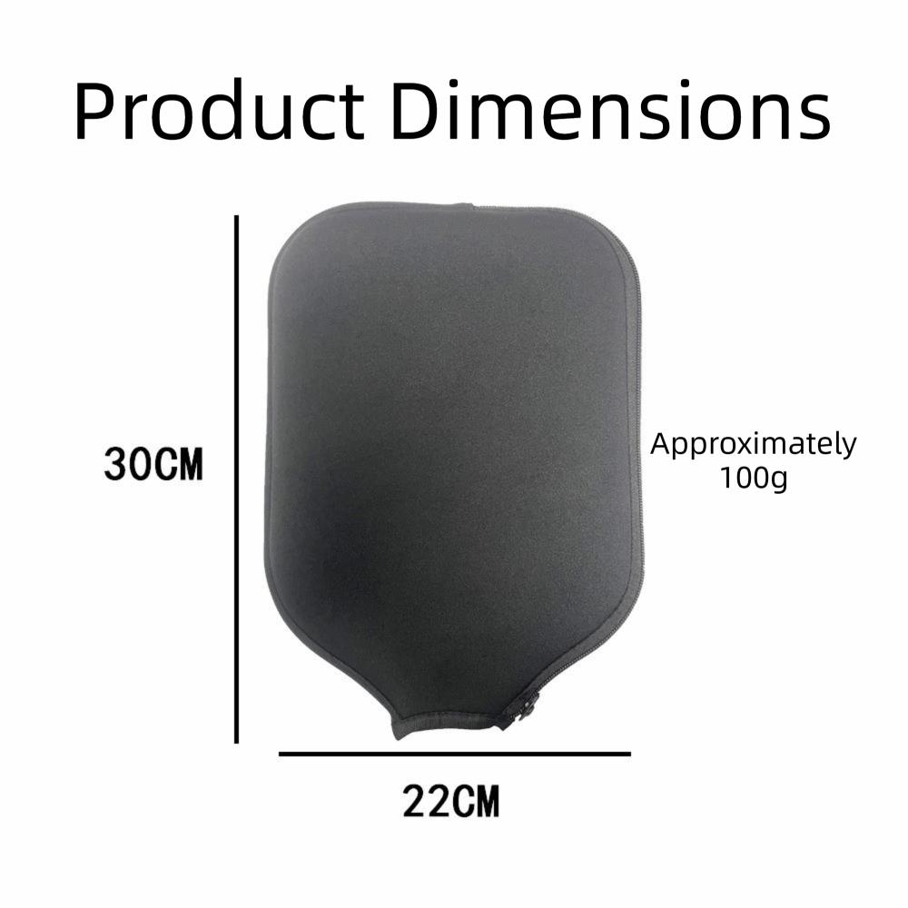 With Zipper Pickleball Paddle Cover Soft Texture Pickleball Racket Bag Portable Use