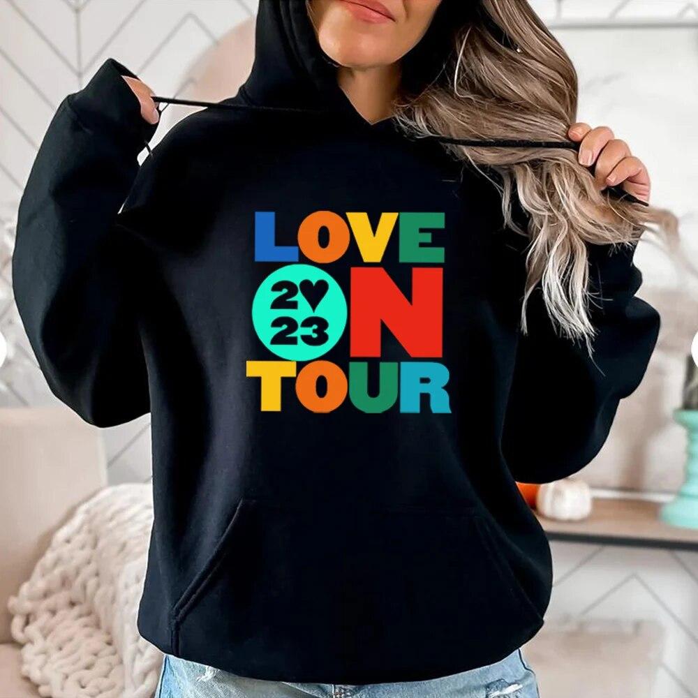 Толстовка Love on Tour 2023 Модные толстовки Толстовка HS Bible HS Love on Tour Толстовка Aesthetic HS Concert Толстовка Повседневная толстовка унисекс
