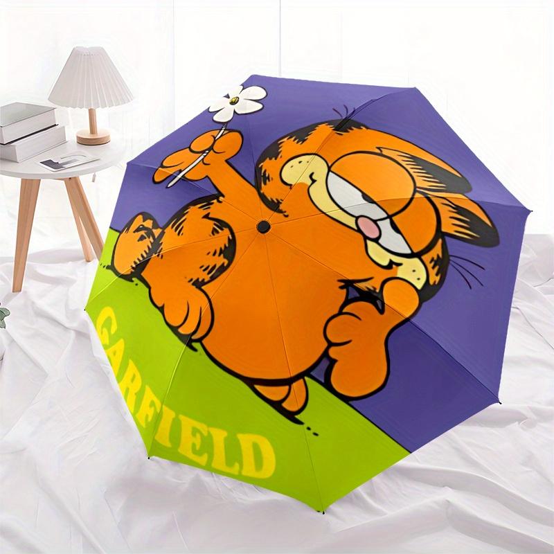 Автоматический складной зонт Garfield, портативный, компактный, идеальный подарок на день рождения, Рождество0809185