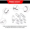 100PCS Hot Line tackle Durable 12mm-33.5mm Fast lock  Fishing Hanging Snap Barrel Swivel Connector