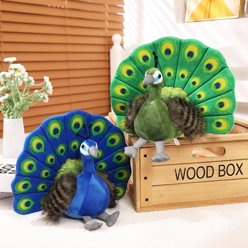 25 см симпатичная имитация павлина плюшевые игрушки кавайные куклы мягкие игрушки павлин милый домашний декор на день рождения подарки