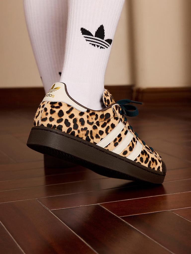 Adidas SUPERSTAR II классические низкие кроссовки с леопардовым принтом и резиновым носком Adidas трилистник Adidas KI4203