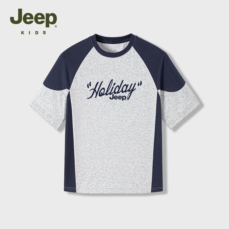 Jeep Детская дышащая хлопковая футболка с коротким рукавом