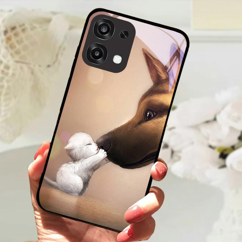 Для Oppo A6 A 6 Pro F31 5G CPH2781 Чехол Модная Расписная Крышка из Закаленного Стекла Для Телефона OPPO A6Pro Fundas Защитный Чехол Coque