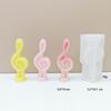 Musical Note Candle Molds Silicone Moulds Scented Candle Resin Casting Molds Handmade DIY Clay Molds Table Decorations