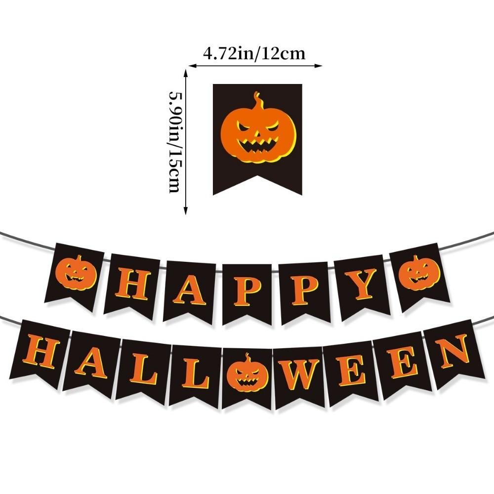 Paper Happy Birthday Banner Cartoon Halloween Birthday Decorations  Birthday Baby Shower