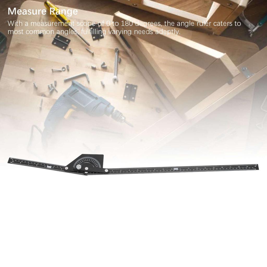 Угломер-транспортир от 0 до 180 градусов из нержавеющей стали, инструмент для измерения угла для деревообработки и строительства