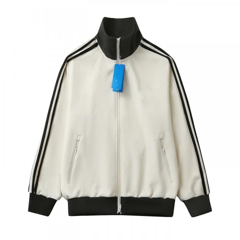 A Home Original Streetwear Letter Zip Jacket Loose Fit Unisex Casual Fashion All-Match