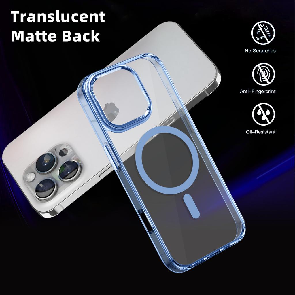 Чехол для iPhone 16 Pro Max, совместимый с MagSafe, прозрачная накладка для телефона из ТПУ+ПК