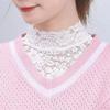 Women Detachable Lace Floral Sweater Decoration Fake Collar Blouse False Collar Collar Tie