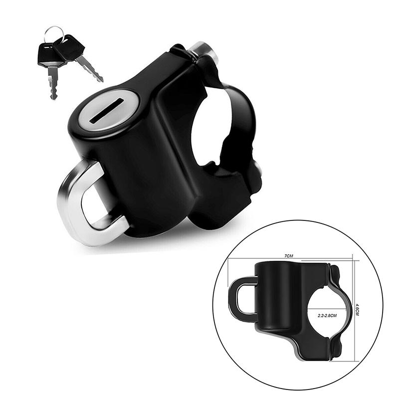 Руль с замком для мотоциклетного шлема, 7/8 дюйма, 22-28 мм, трубка, противоугонная защита мотоцикла