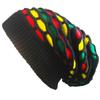 Warm Beret Rainbow Color Pile Cap Outdoors Hip Hop Pleated Hat  Winter