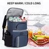 Backpack Cooler Waterproof Insulated Rucksack Leak Proof Can Cooler Backpack Holding 45 Cans for Camping Beach Fishing Picnic Travel