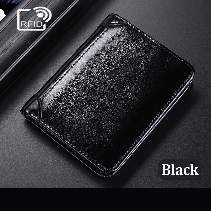 Мужские кошельки из натуральной кожи, мужской кошелек, кредитные визитницы, винтажный коричневый кошелек из воловьей кожи, масляный воск