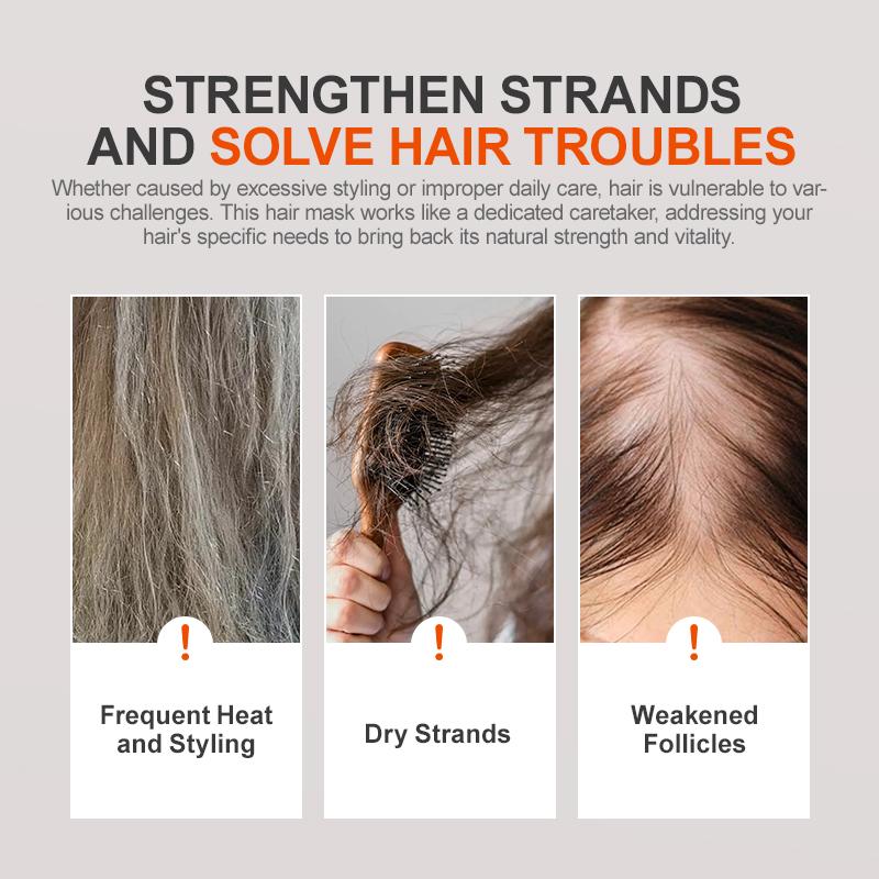 PURC Маска для волос с маслом батана Укрепление корней волос Разглаживание Питание Восстановление Поврежденные вьющиеся волосы Лечение Уход за волосами