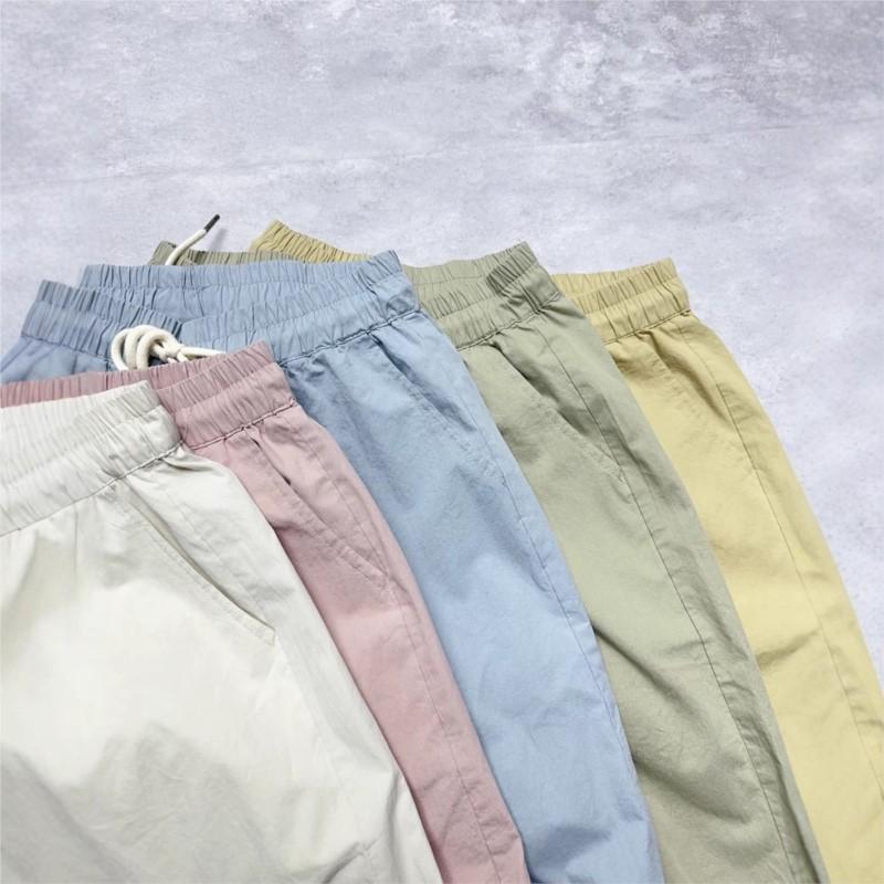 Johnature Летние Повседневные Свободные Брюки Японские Простые Универсальные Тонкие Брюки-Гаремы Женские