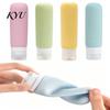 Empty Cosmetic Bottles 1/4Pcs Silicone Travel Bottle for Toiletries, Leak Proof Size Container, Food Grade Refillable Squeeze Bottle, Essentials