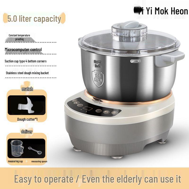 Electric Smart Stainless Steel Noodle Maker & Dough Mixer – Automatic Kneading & Mixing Integrated Machine