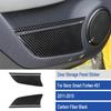4x Carbon Fiber Door Storage Panel Cover Decoration For Benz Smart Fortwo 11-15