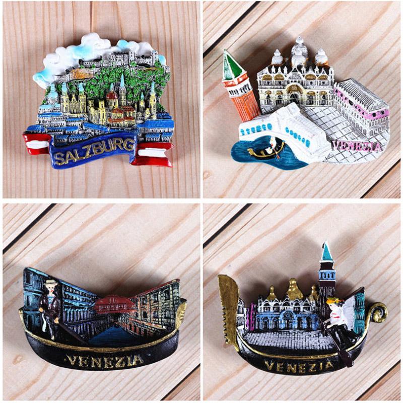 Сувениры для зарубежного туризма Холодильник Италия Швейцария Чили Австрия Вена зарубежный мировой туризм коллекция магнит на холодильник подарок