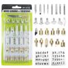 Wood Burning Pyrography Kit 26Pcs Pyrography Tips Wood Burning Soldering Chiseled Tips Handmade