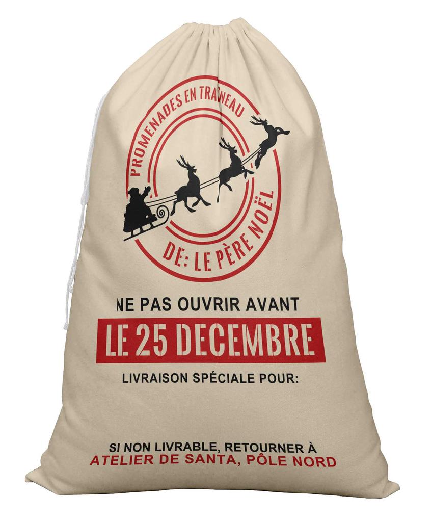 Printtoo Большая холщовая сумка на шнурке, рождественские мешки, подарочный мешок Санты, индивидуальный подарок на вечеринку, 2 шт., 27x20 дюймов