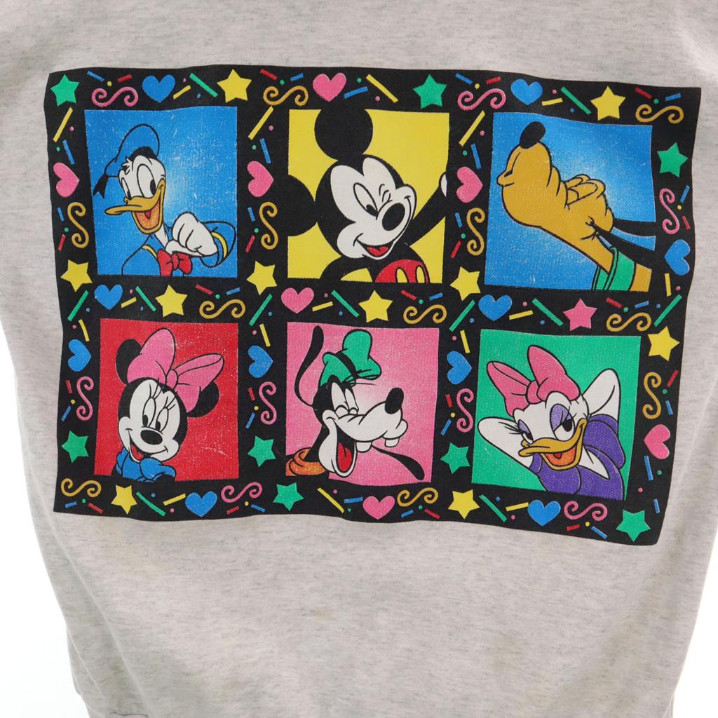 MICKEY UNLIMITED 90-х годов Сделано в США Старые друзья Микки Толстовка с длинным рукавом Мужская Б/У