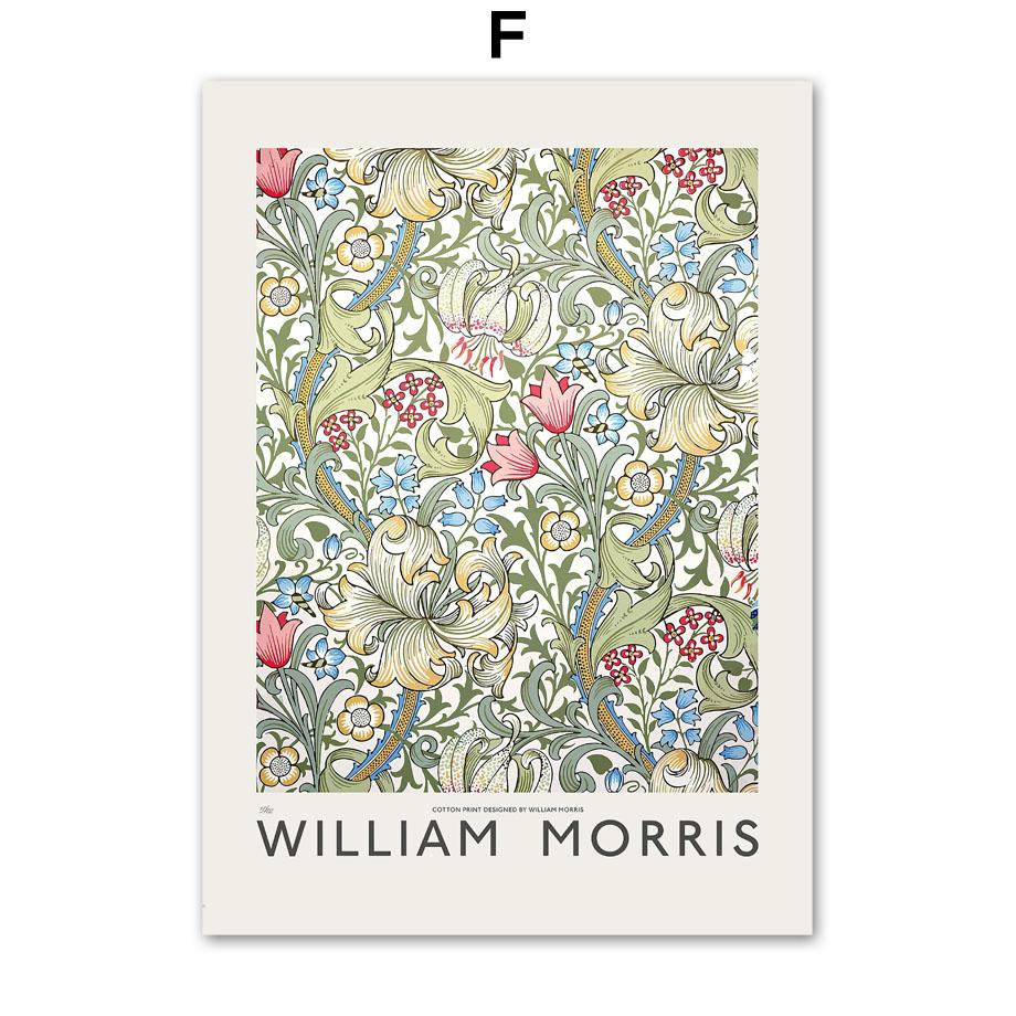 Уильям Моррис цветок абстрактная выставка плакаты на скандинавскую тему и принты настенная живопись на холсте картины для украшения гостиной