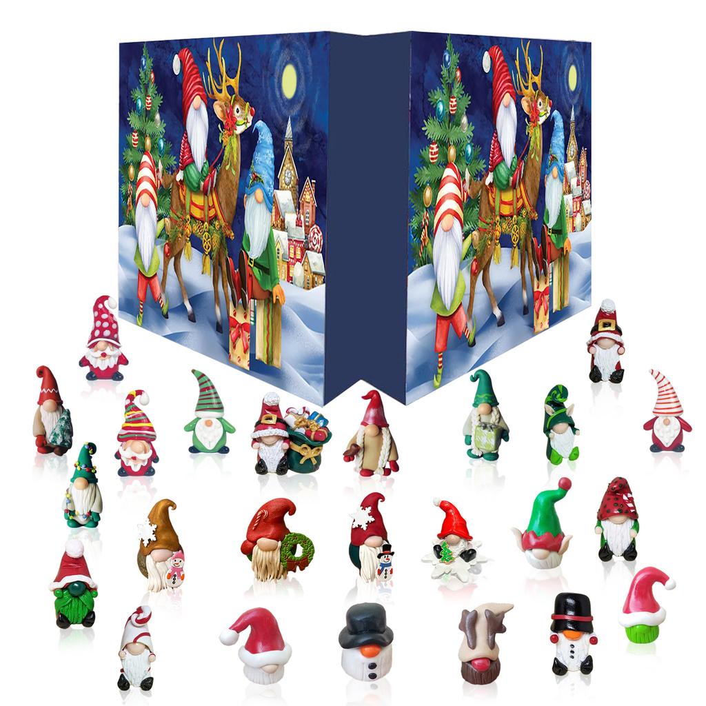 Multi Patterns Christmas Gnome Advent Calendar 2025 Gnome Dolls Plush Toys 24 Day Gnomes Kids Party Gifts S New Year Navidad