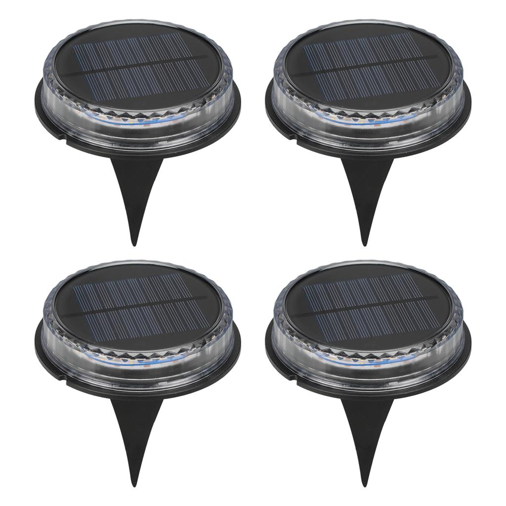 Solar Lawn Light IP65 Waterproof Solar Ground Light for Yard Deck Patio Pathway Walkway Warm Light