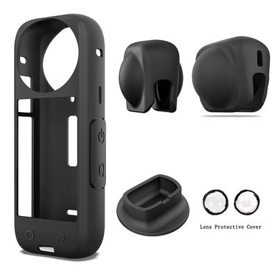 Крышка объектива камеры для Insta360 One X4 Силиконовая защитная крышка объектива для спортивной камеры Защитная пленка для экрана для Insta360 X4 Аксессуары