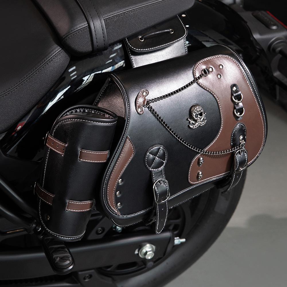Ретро Аксессуары для Мотоциклов Harley Модифицированные Боковые Сумки, Боковые Сумки Большой Вместимости для Снаряжения, Модифицированные Подвесные Сумки