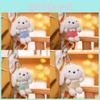 Ears Long Cute Dog Keychain Cartoon Plush Girls Kid Backpack Decoration Doll