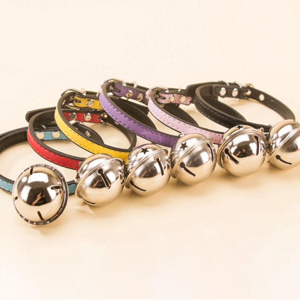 Zinc Zinc Alloy Dog Neck Ring Adjustable Dog Bone Collar Dog Gold Bell Chain Cat Paw Print Bell Collar  Party