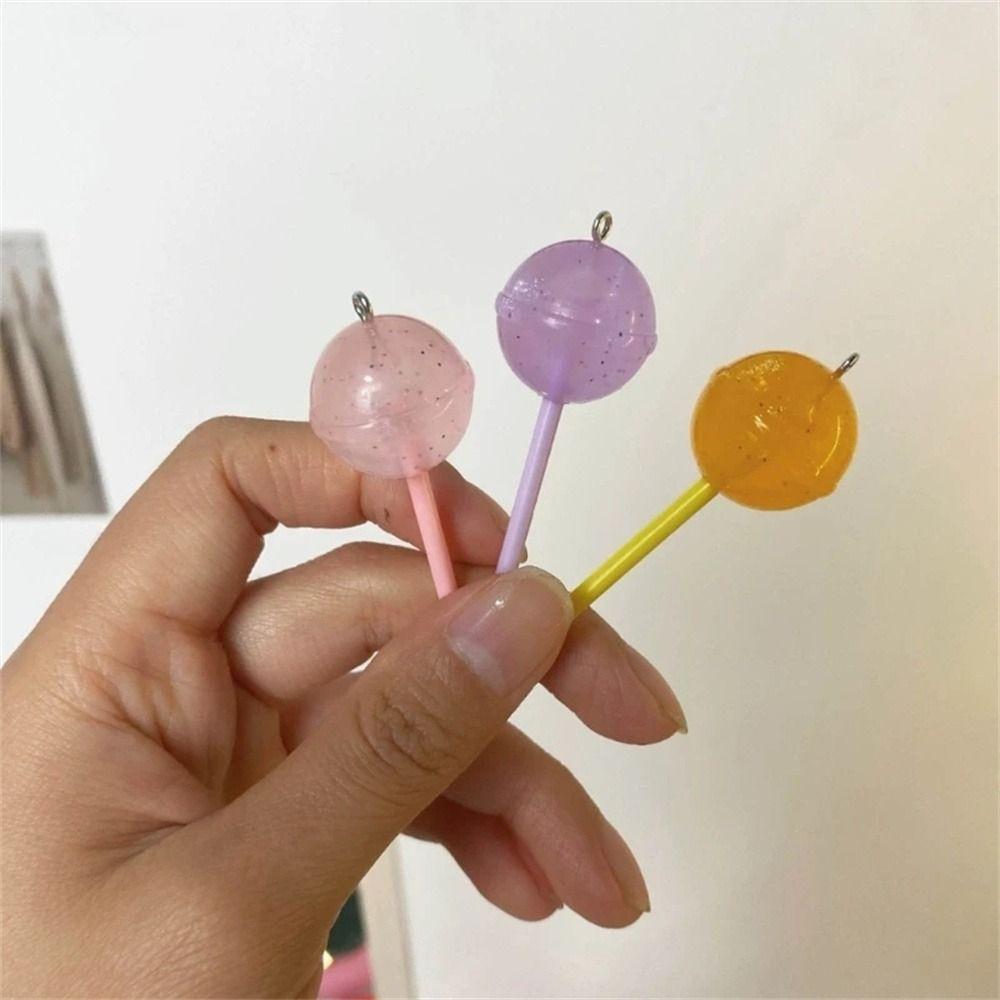Simulation Food Phone Lanyard Phone Charm Lollipop Keychain Lollipop Pendant  Handbag Pendants