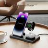 3-в-1 15-ваттное беспроводное зарядное устройство для iPhone и Apple Watch