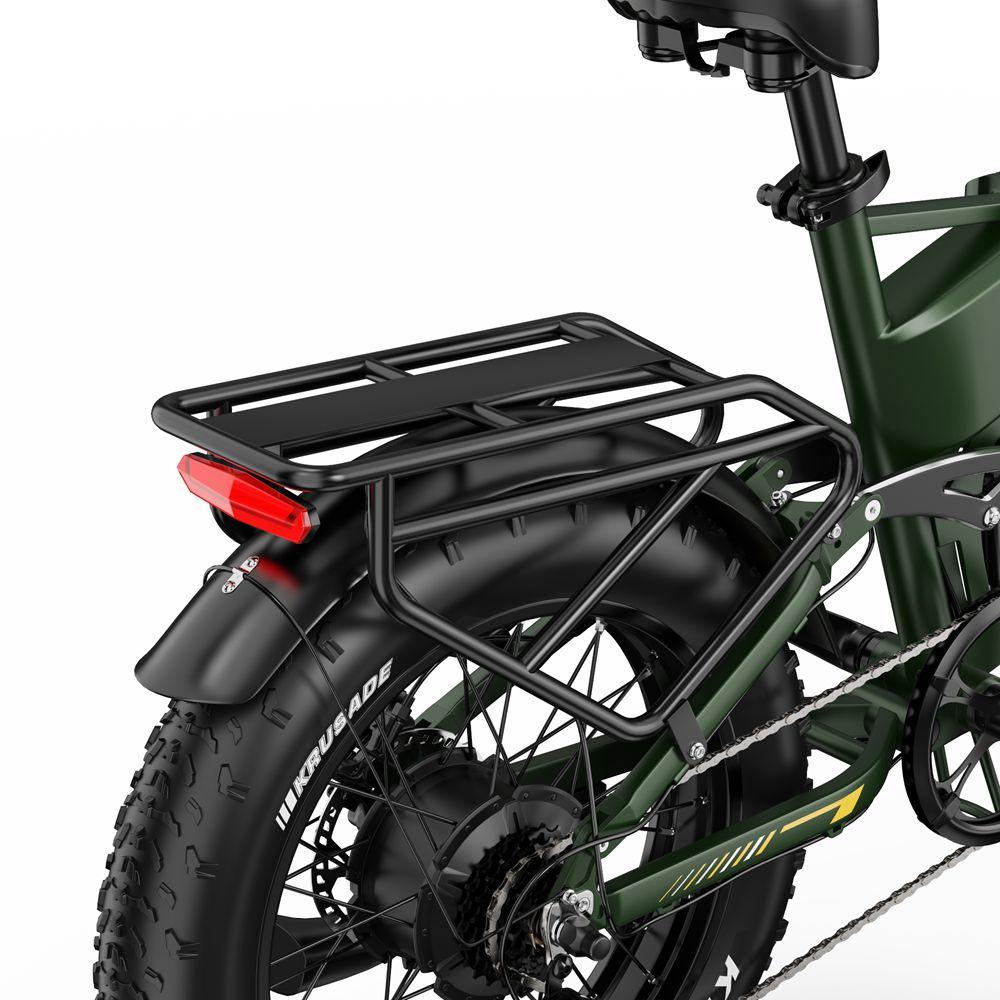 Electric Bicycle Foldable Apefox Rh20 750Wx2 Motor 20"x4.0" Tire 7 Speed All Terrain Adult Electric Bike 48V 22.5Ah Dual Hydraulic Brakes