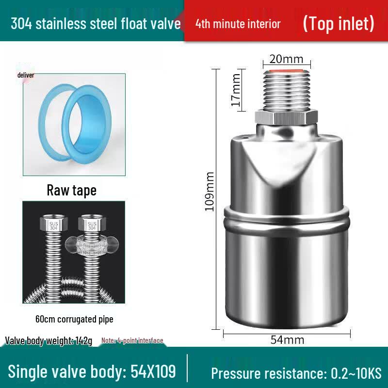 304 Stainless Steel Auto-Stop Float Valve