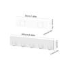 1 Set Kitchen Free Punch 5 Hook /7 Hook Hook, Can Be Used For Living Room, Bedroom, Bathroom And Other Scenes Storage, White
