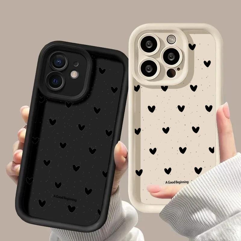 INS Minimalism Love Heat Matte TPU Case For Motorola Moto Edge 70 50 Pro 60 Fusion Stylus 40 Neo G84 G85 G54 G75 G05 G34 G56 G86