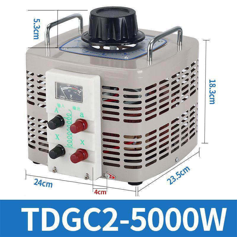 220V Single-Phase TDGC2-500W Autotransformer 5kW Foam Cutter Regulator 0-250V