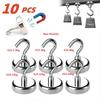 10 шт. Крепкие магнитные крючки, многоцелевые крючки для хранения, дома, кухни, бара, крючки для хранения ключей, крючки для ванной комнаты
