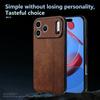 For iPhone 17 Pro Case Protective PU Leather Covered TPU Phone Shell