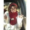 New Christmas Red Scarf Collection Autumn and Winter Warm Female Main Scarf