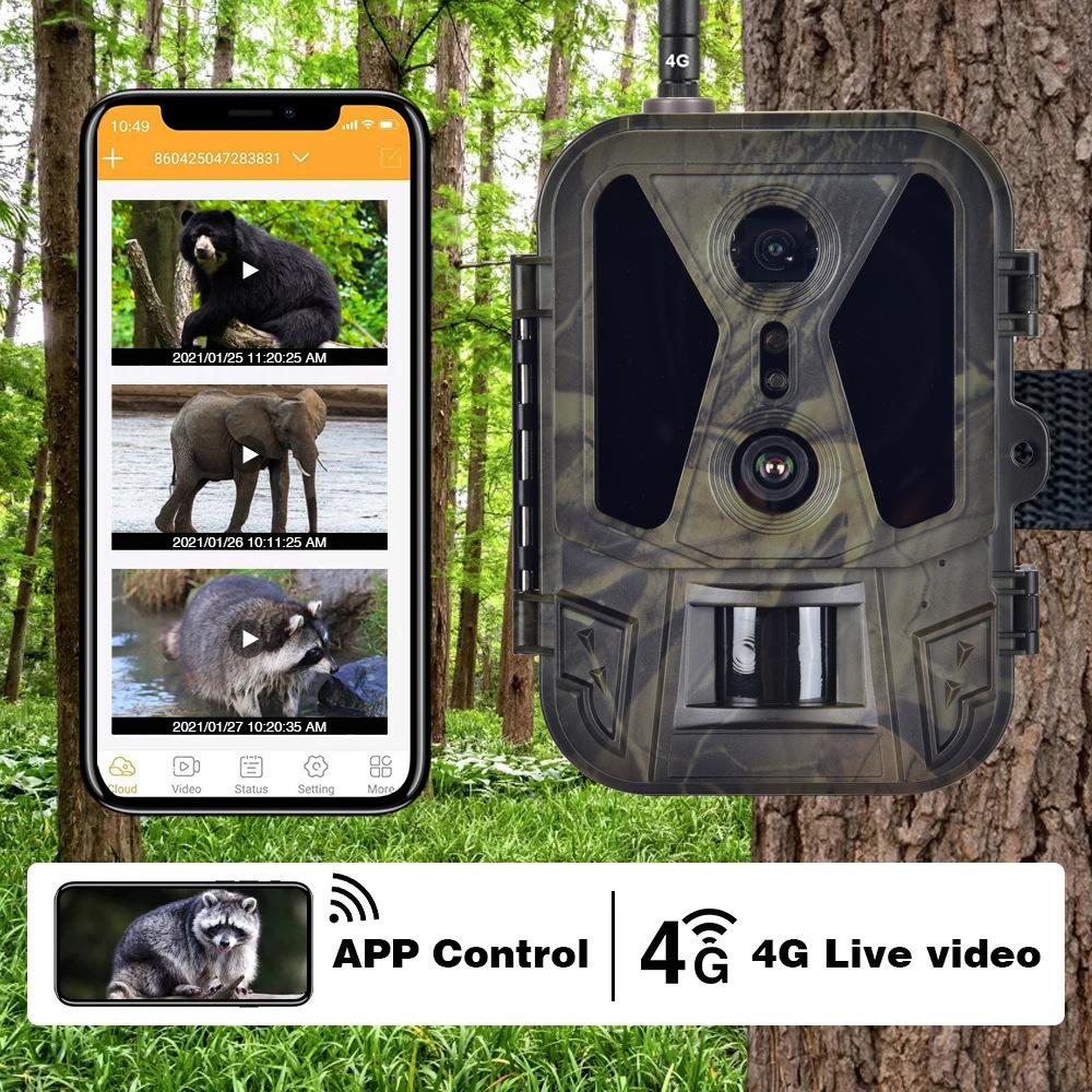 SUNTEKCAM HC-950Pro-Li 4G Dual-Lens Trail Camera, True 4K, Remote APP Cloud Storage, IP65 Waterproof