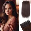 Synthetic Short Straight Hair Smooth And Fluffy Clips In Hairpiece Extensions Invisible Hairpiece Pads For Women Daily Accessories