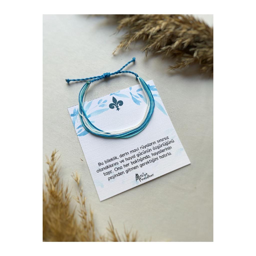 Унисекс Браслет Freedom Синие тона Базовый мульти-браслет