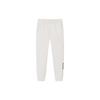 Lifestyle Series Solid Color Mid Waist Cuffed Fleece Warm Knitted Sports Pants Women Bottoms Stone-White 162348302-4