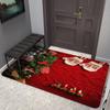 Рождественский дверной коврик, кухонный коврик, Санта-Клаус, нескользящий ковер, Рождественское украшение для дома, с Новым годом, рождественские украшения, подарки